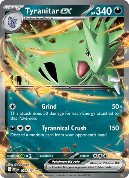 Tyranitar ex (Prismatic Evolutions) #064