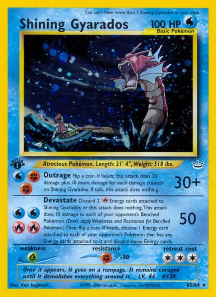 Shining Gyarados (Neo Revelation) #65