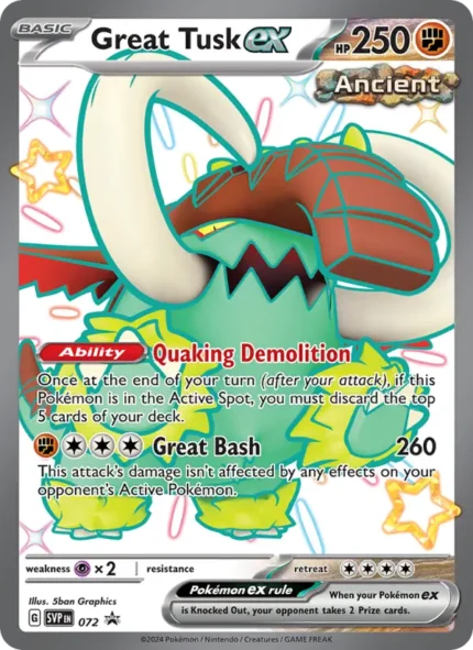 Great Tusk ex (SVP Black Star Promos) #072