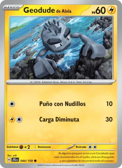 Geodude de Alola (Juntos de Aventuras) #044