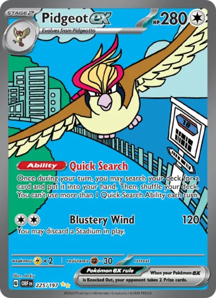 Pidgeot ex (Obsidian Flames) #225
