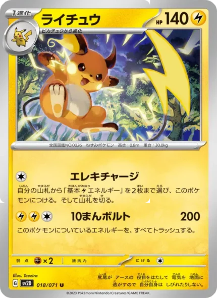 Carta de ライチュウ de クレイバースト