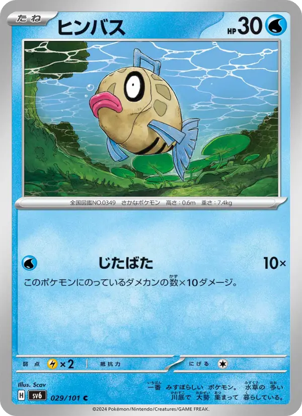 Feebas - Mirage Forest Carta de Feebas de Mirage Forest