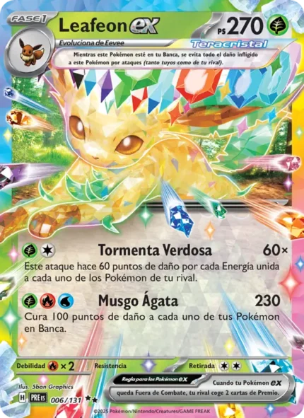 Leafeon ex (Evoluciones Prismáticas) #006