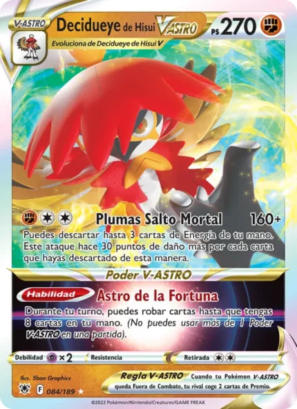 Decidueye de Hisui V-ASTRO (Resplandor Astral) #084