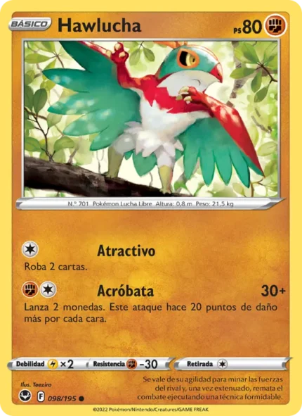 Hawlucha (Tempestad Plateada) #098