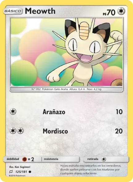 Meowth (Union de Aliados) #125