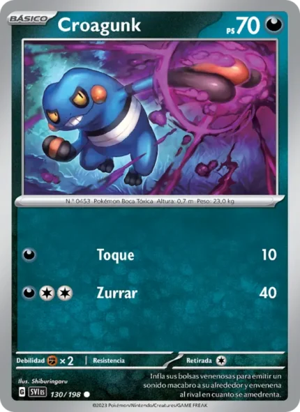 Croagunk (Escarlata y Púrpura) #130