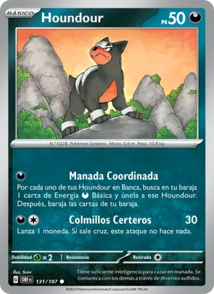 Houndour (Llamas Obsidianas) #131