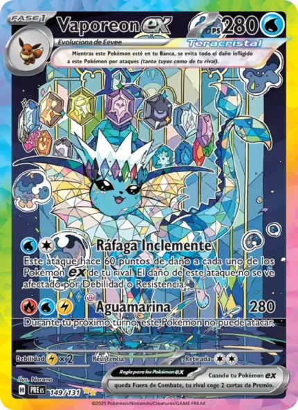 Vaporeon ex (Evoluciones Prismáticas) #149
