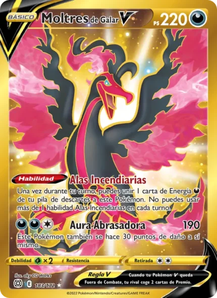 Moltres de Galar V (Astros Brillantes) #183