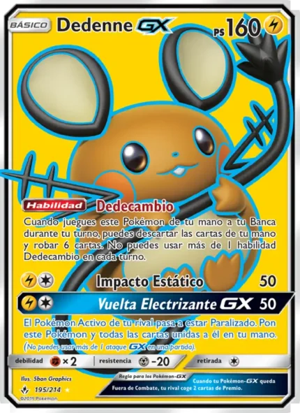 Dedenne GX (Vínculos Indestructibles) #195
