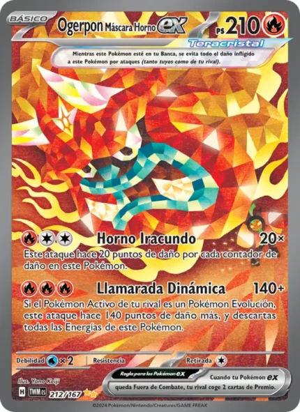 Ogerpon Máscara Horno ex (Mascarada Crepuscular) #212