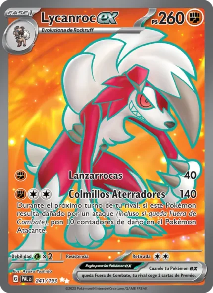 Lycanroc ex (Evoluciones en Paldea) #241