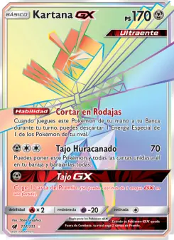 Carta de Kartana GX de Invasión Carmesí