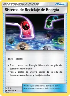 Carta de Sistema de Reciclaje de Energía de Tormenta Celestial
