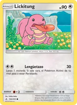 Carta de Lickitung de Vínculos Indestructibles