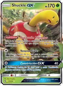 Carta de Shuckle GX de Truenos Perdidos