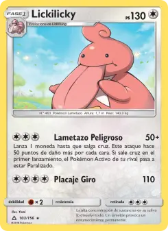 Carta de Lickilicky de Ultraprisma